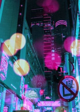 Neon Cyberpunk Night City