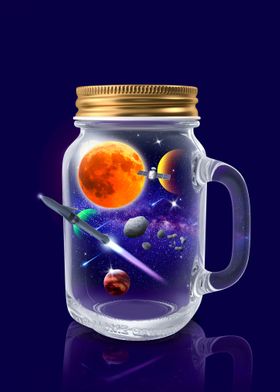 Glass Jar Galaxy