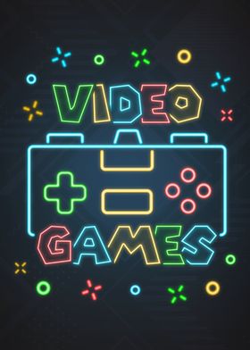 Video Games Neon Sign