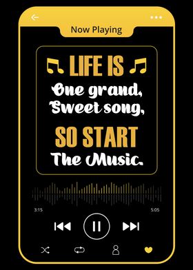 NEW Music Poster Life is a Song.. 