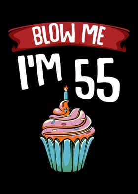 Fifty Five 55th Birthday