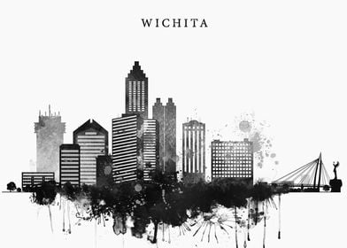 Wichita Kansas in Black