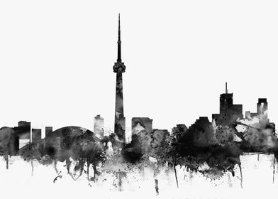 Toronto Canada in Black