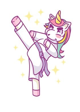 UNICORN CUTE KARATE