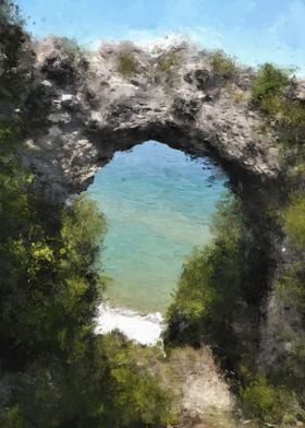 Arch Rock Mackinac Island