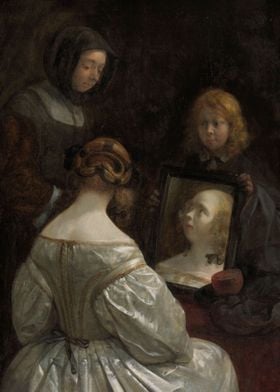 Woman at a Mirror