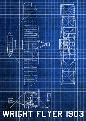 Blueprint of Wright Flyer