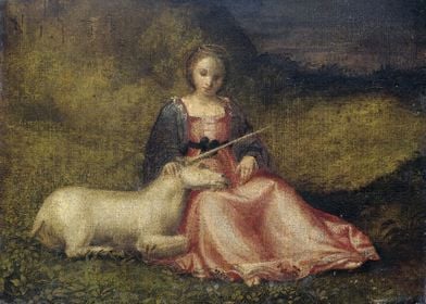 Woman with Unicorn