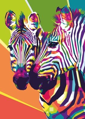 Zebra wpap popart portrait