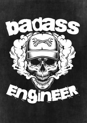 Badass Engineer Skull