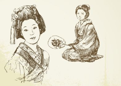 Geisha fan