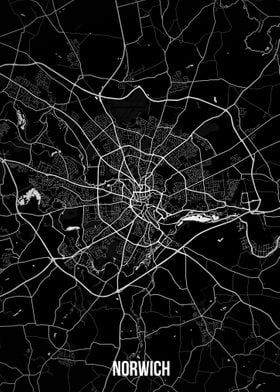 Norwich dark map