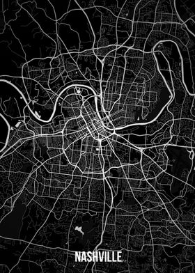 Nashville dark map