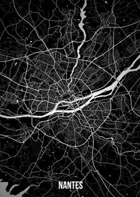 Nantes dark map