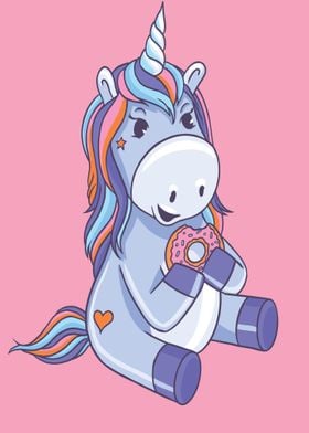 Unicorn cute donut 