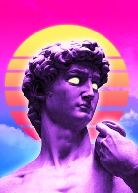 David 80s vaporwave