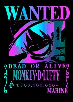 wanted monkey d luffy