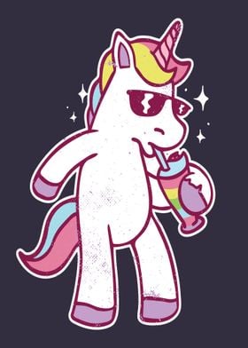 Unicorn cute hangover