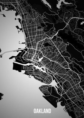 Oakland dark map