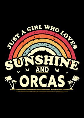 Girl Sunshine and Orcas