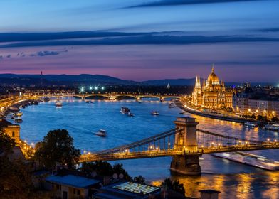 Danube River In Budapest