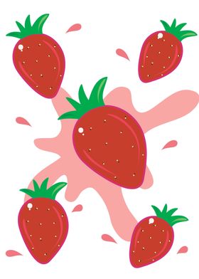 Juicy Strawberry Artwork