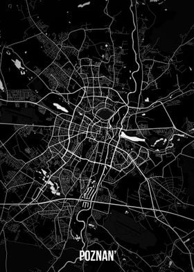 Poznan dark map