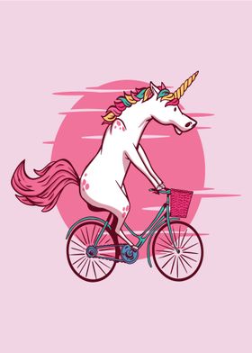 Unicorn cute bicycle