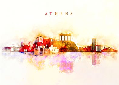 Athens Greece skyline