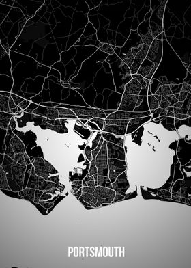 Portsmouth dark map