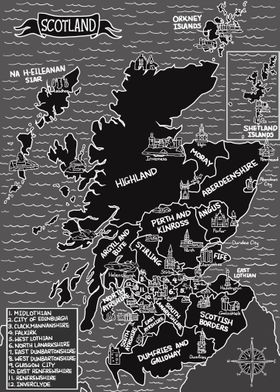 Dark Map of Scotland