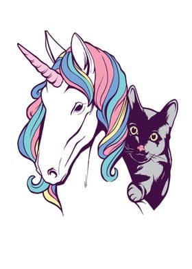 Unicorn cute cat