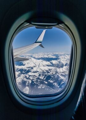 Airplane Window flight