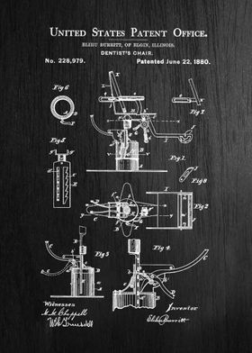 37 1880 Dentist Chair Pat