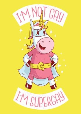 Unicorn cute superhero