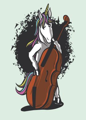 Unicorn cute cello