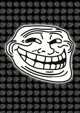 troll face Poster for Sale by ZiphGames