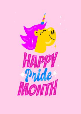 Unicorn cute pride month