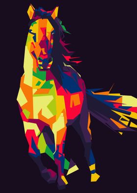 the horse