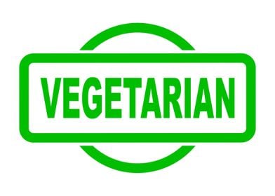 Vegetarian Rubber Stamp