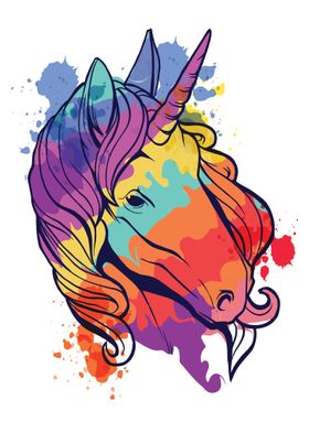 Unicorn cute colorful