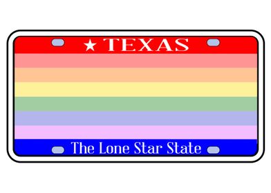 LGBT Texas State Plate