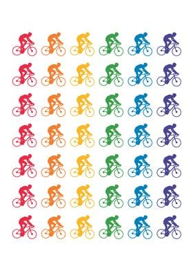 LGBT Pride Cycling Rainbow