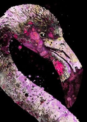 flamingo abstract