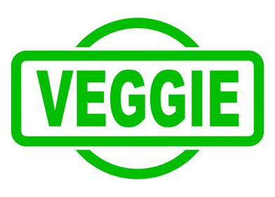 Veggie Green Rubber Stamp