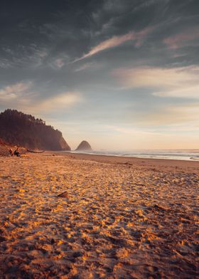 Sunset Fire on the Beach