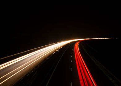 Highway at night