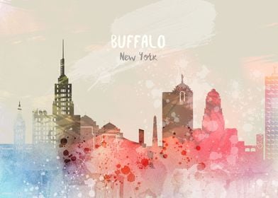 Buffalo City Skyline