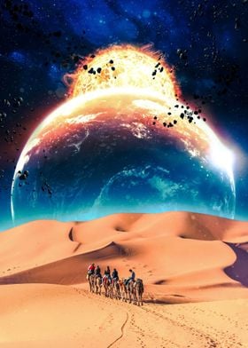 Desert Camels Space Trip