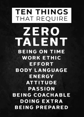 Require Zero Talent